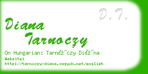 diana tarnoczy business card